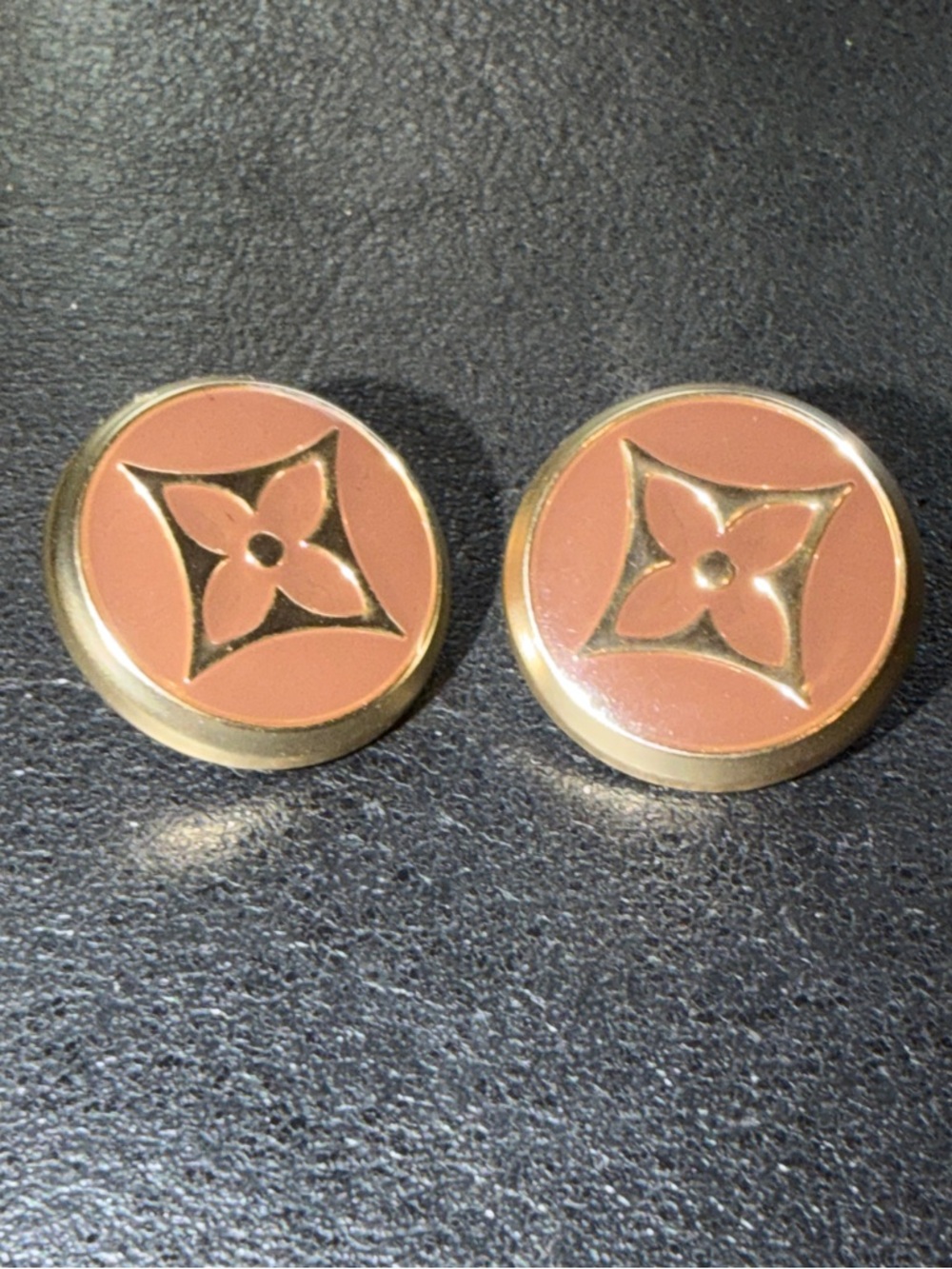 Authentic Louis Vuitton Enamel Logo Buttons